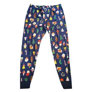 Hanna Andersson Adult Holiday Long John Pajama Pants Size XL Heirloom Ornament